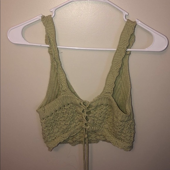 Tops - green knit top